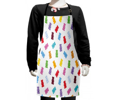 Vibrant Gummy Bears Kids Apron