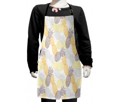 Exotic Pineapple Tropics Kids Apron