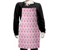 Pink Flowers Kids Apron