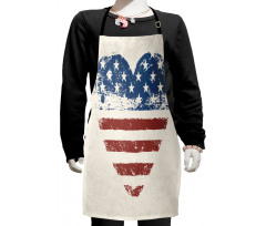 Patriotic Flag USA Kids Apron