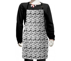 Monochrome Starfish Kids Apron