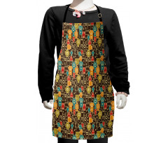 Robot Monsters in Space Kids Apron