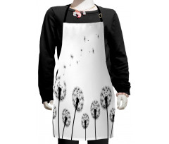 Faded Blowball Plant Kids Apron