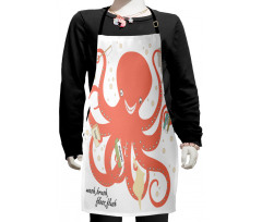 Octopus Holding Sap Kids Apron