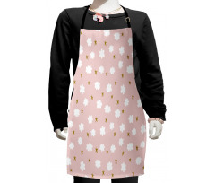 Stars and Clouds Pattern Kids Apron