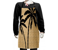 Palm Tree Silhouettes Kids Apron