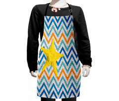 Angled Stripes Starfish Kids Apron