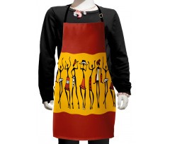 Dancing People Kids Apron