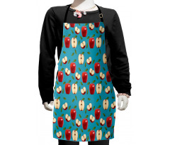 Red Delicious Healty Food Kids Apron