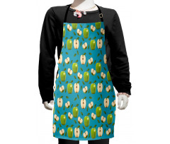 Raw Granny Smith Fruits Kids Apron