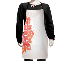 Aquarelle Half Flower Kids Apron