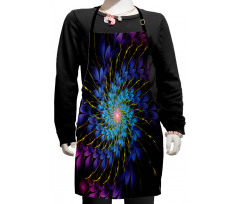 Vortex of Vivid Petals Kids Apron