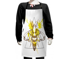 Color Splashed Bee Kids Apron