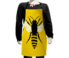 Honeybee Silhouette Kids Apron