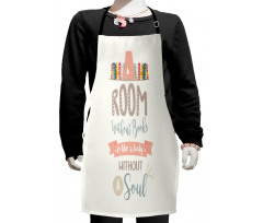 Book Shelf and a Words Kids Apron