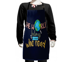 World Belongs to Readers Kids Apron