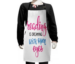 Reading is Dreaming Words Kids Apron