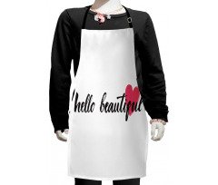 Pink Heart for Loved Ones Kids Apron