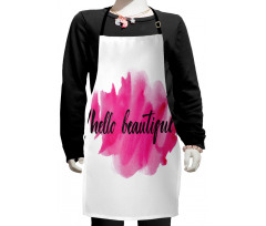 Words on Pink Kids Apron