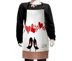 Teardrop Pattern Halftone Kids Apron