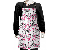 Sakura Tree Bird Kids Apron