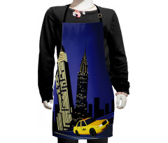 Taxi New York American Kids Apron