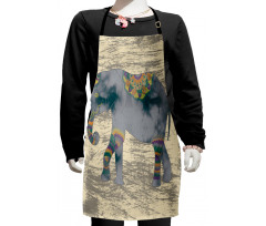 Hippie Grunge Design Kids Apron