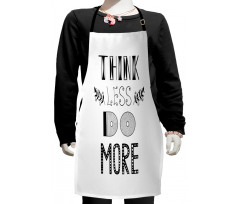 Different Fonts Leafs Kids Apron