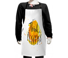 Color Splash Words Kids Apron