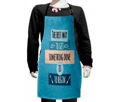 Philosophical Message Kids Apron