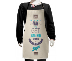 Leadership Words Kids Apron