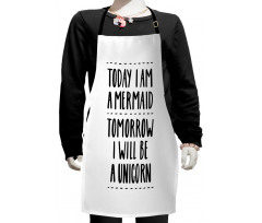 Optimism Slogan Kids Apron