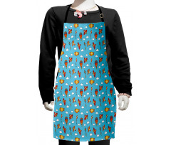 Air Transportation Kites Kids Apron