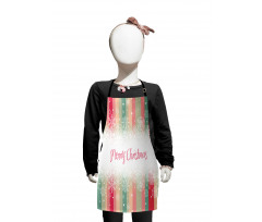 Colorful Stripes Xmas Kids Apron