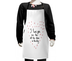 Stars Heart Shape Kids Apron