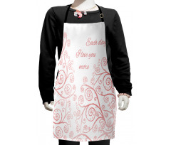 Swirls Love in Spring Kids Apron