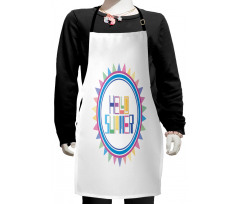 Retro Geometrical Kids Apron