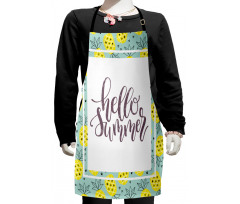 Yellow Pineapples Kids Apron