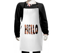 Puppies Saying Hello Kids Apron