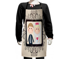 Wedding Bride Groom Kids Apron