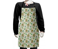 Flora and Fauna Motifs Kids Apron