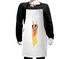 Sunglasses Wearing Animal Kids Apron