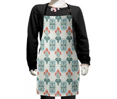 Abstract Spring Motifs Kids Apron