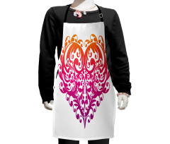 Scroll Heart Kids Apron