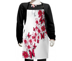 Flower Butterfly Kids Apron