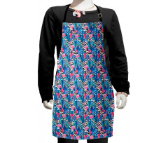 Watercolor Flamingo Kids Apron