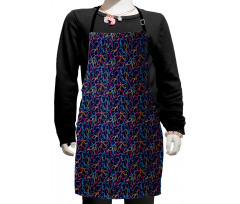 Vibrant Color Outlines Kids Apron