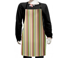 Pastel Colored Bands Kids Apron