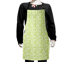 Hand Drawn Wave Pattern Kids Apron