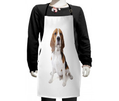 Puppy Dog Friend Posing Kids Apron